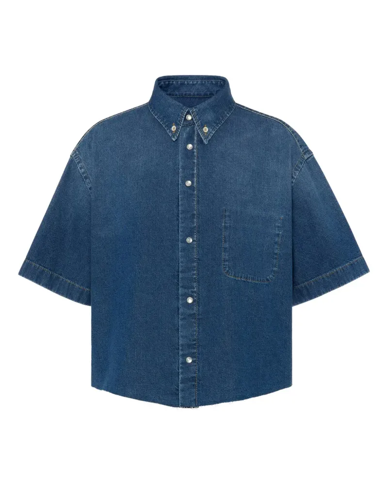 Maison Margiela Kurzärmeliges Hemd - Blau Blau