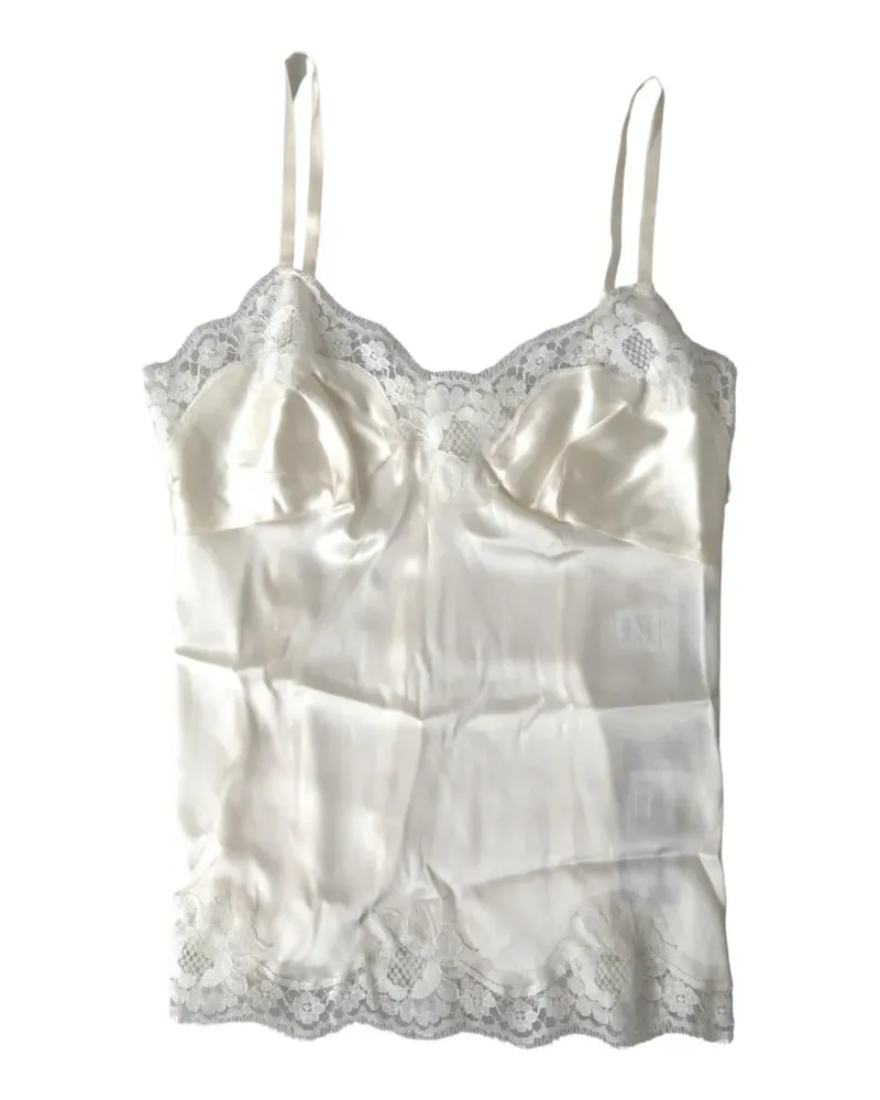Dolce & Gabbana Camisole-Top mit Spitze - Weiß Weiß