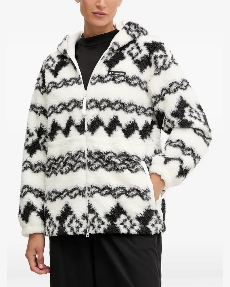 Columbia Sportswear Company Geometrisch gemusterte Rare Escape Jacke mit Reißverschluss - Weiß Weiß