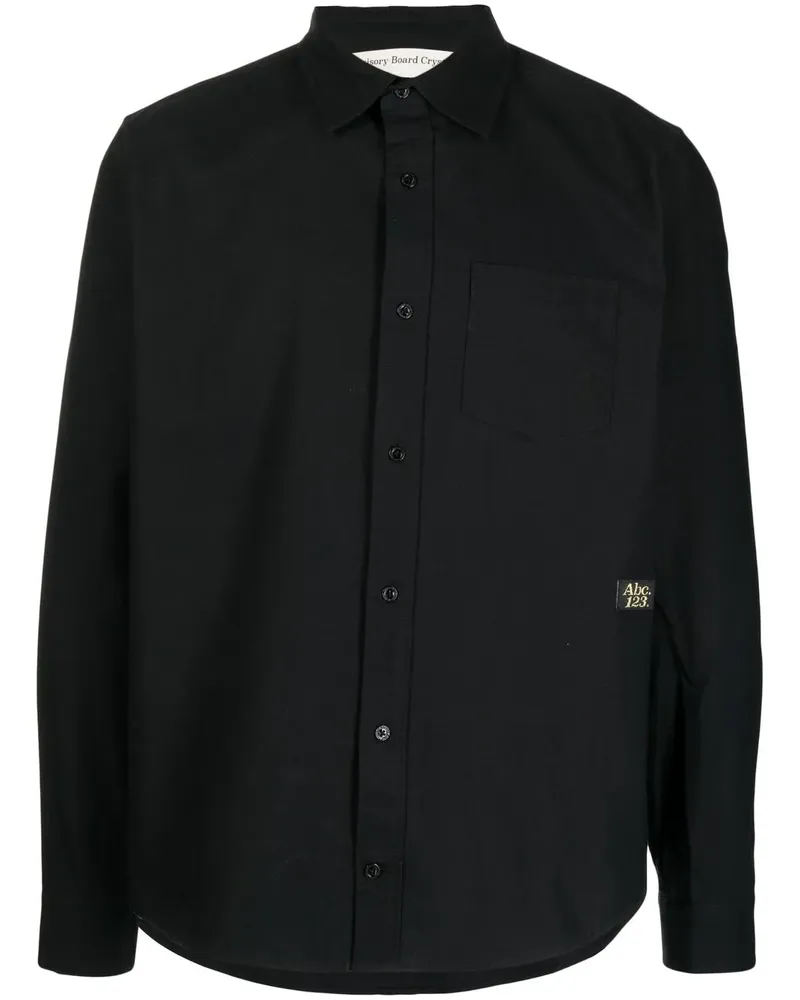 Abc. Hemd mit Brusttasche - Schwarz Schwarz