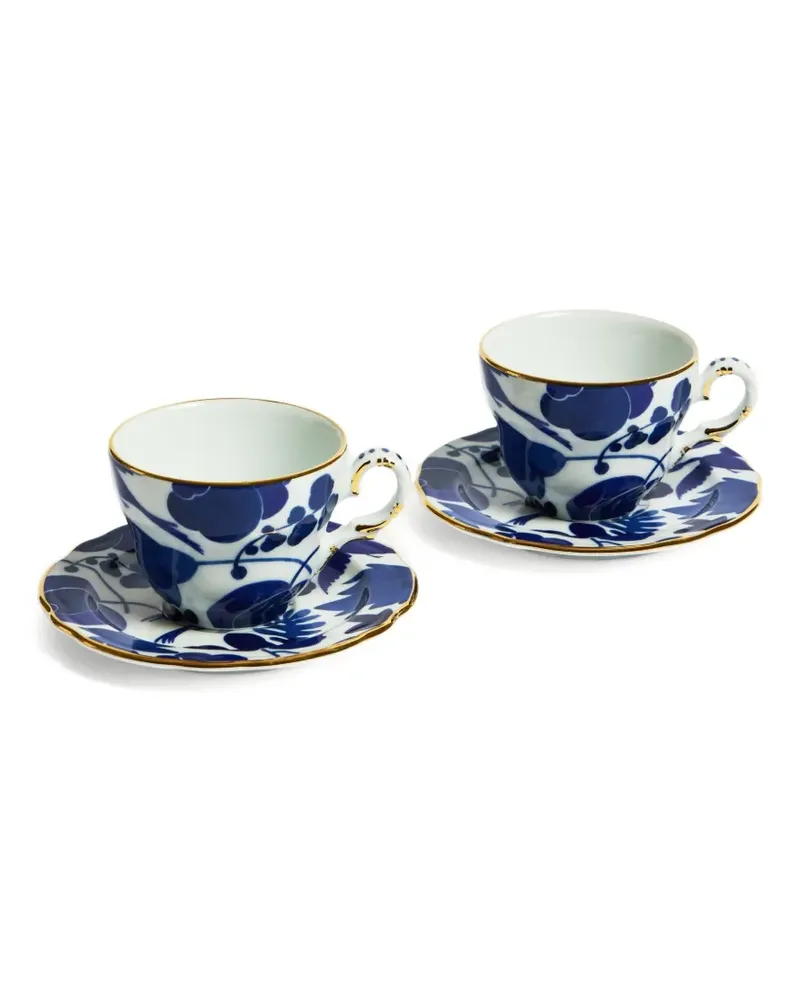 La DoubleJ Mama Teetassen (2er-Set) - Blau Blau