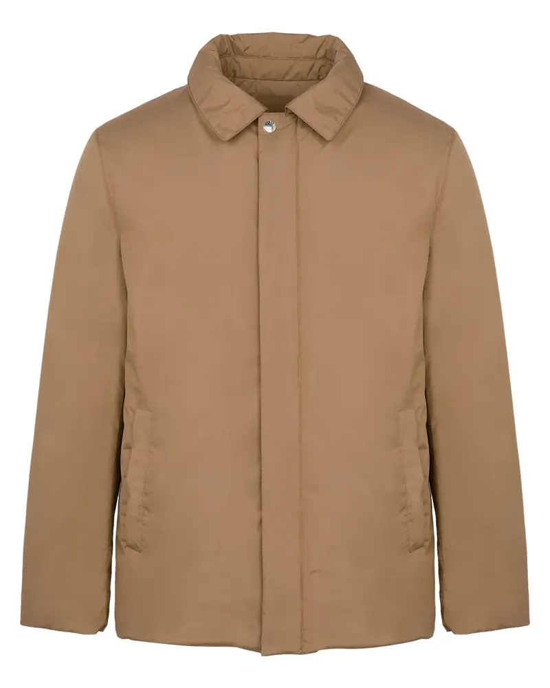 Yves Salomon Wasserdichte Steppjacke - Nude Nude