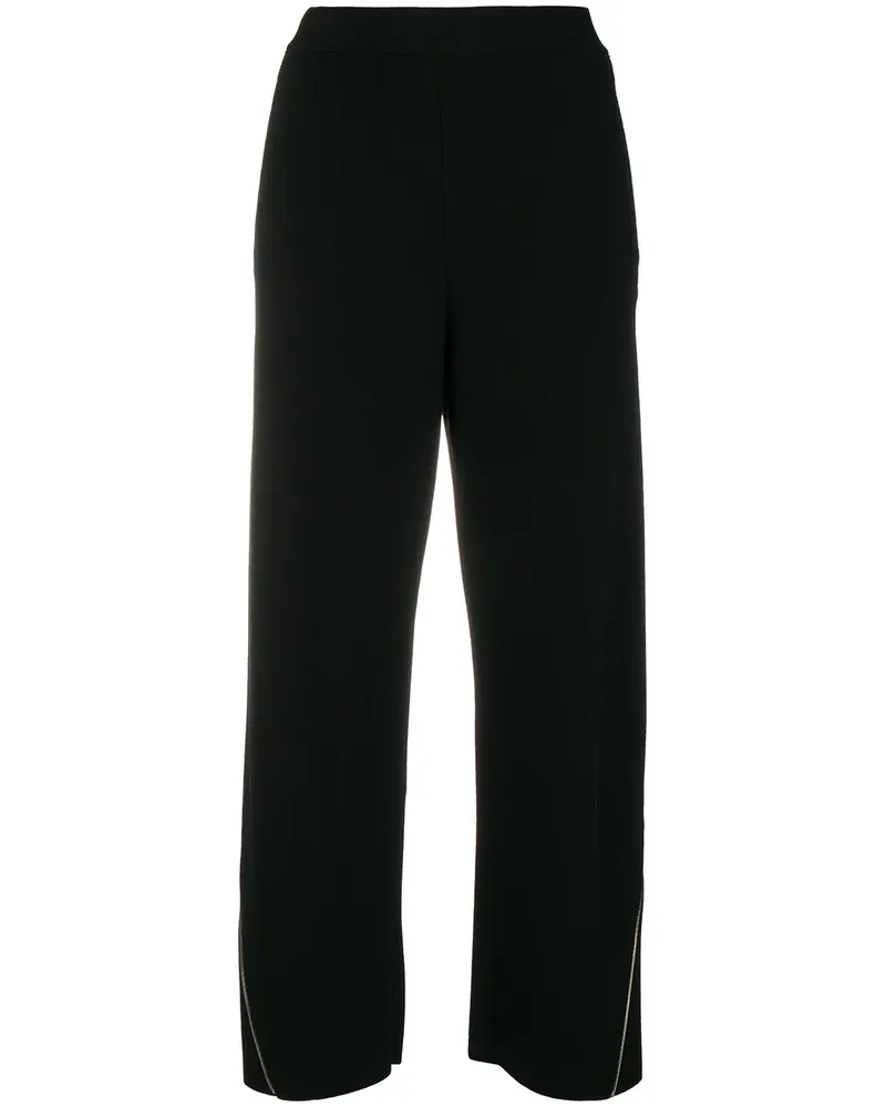 Stella McCartney Hose mit geradem Bein - Schwarz Schwarz