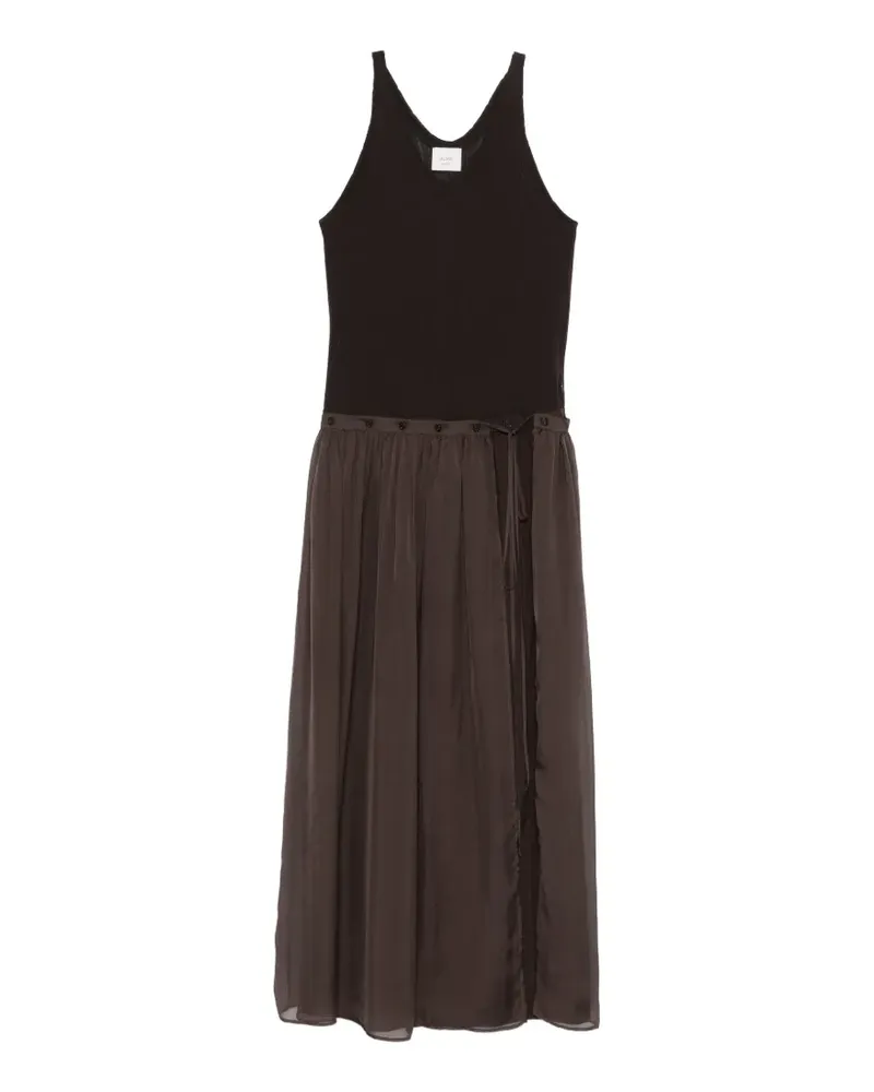 ALYSI Geknöpftes Kleid - Braun Braun