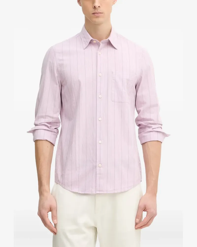 Marc O'Polo vertical-stripe chest-pocket shirt - Rosa Rosa