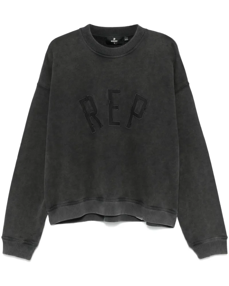 REPRESENT Rep Applique Sweatshirt - Schwarz Schwarz