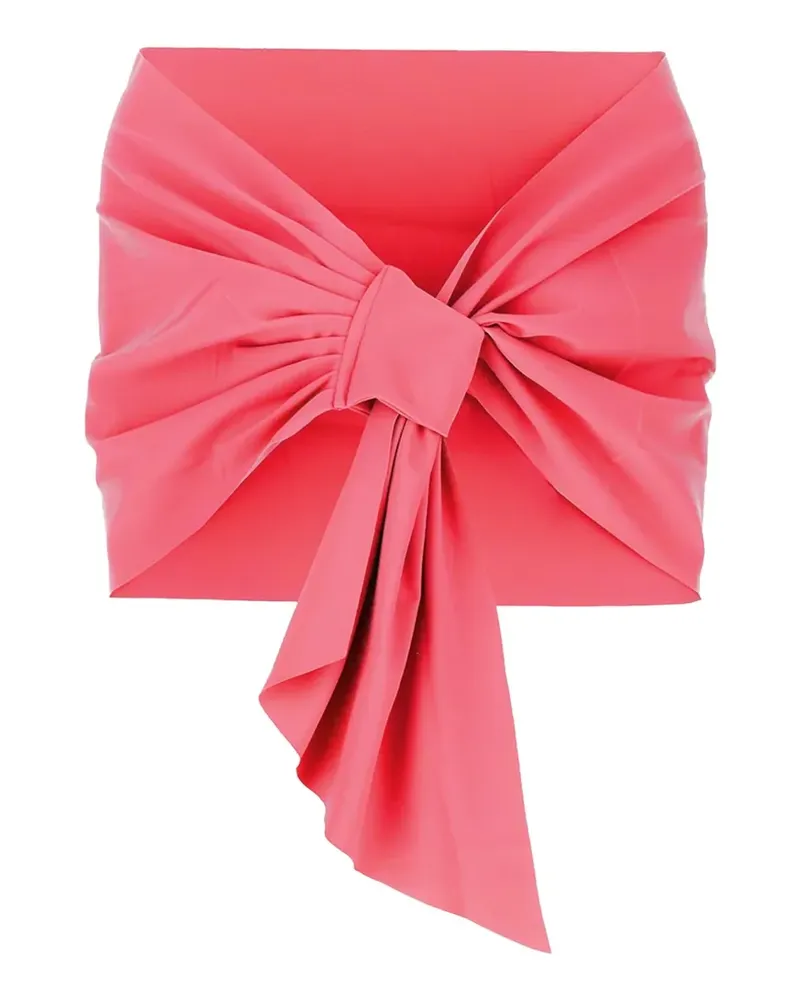 Chiara Boni Eva knotted cape - Rosa Rosa