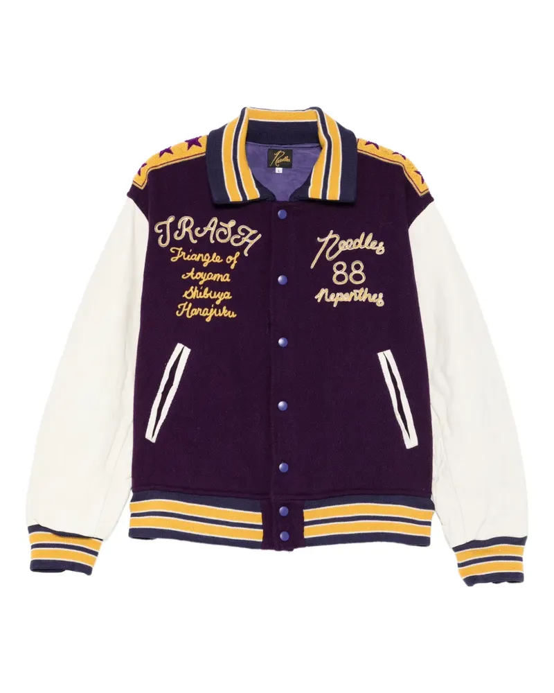 NEEDLES Jacke mit Stickerei - Violett Violett