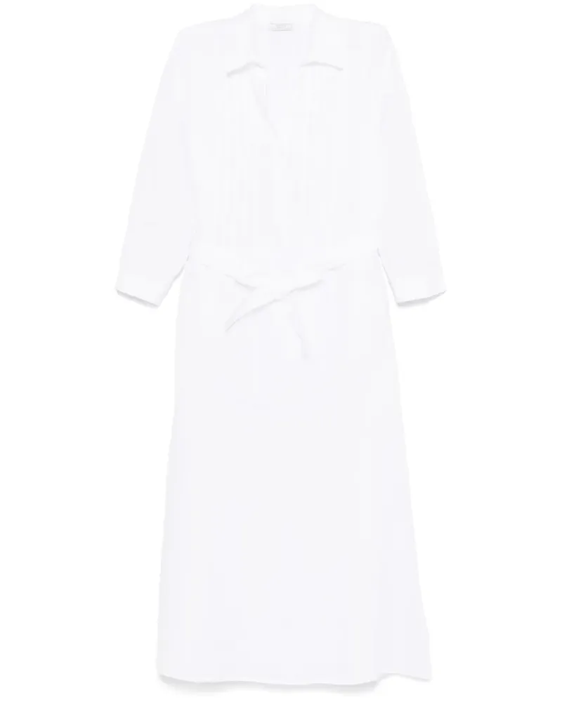 Peserico Kleid mit Biesen - Weiß Weiß