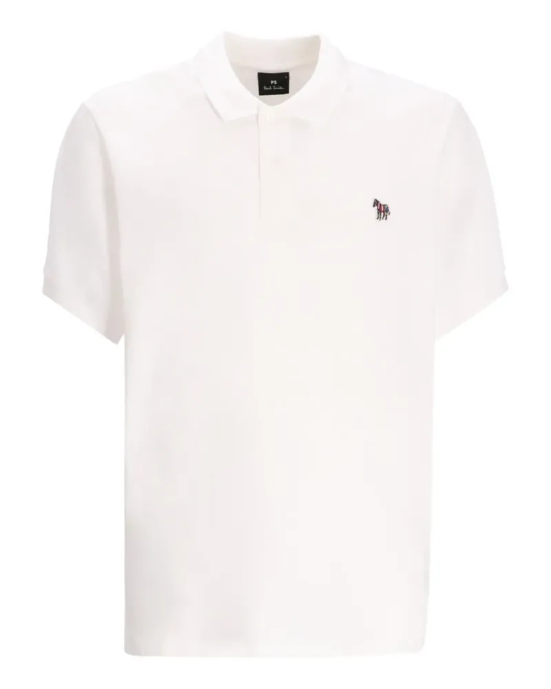 Paul Smith Poloshirt mit Zebra-Patch - Weiß Weiß