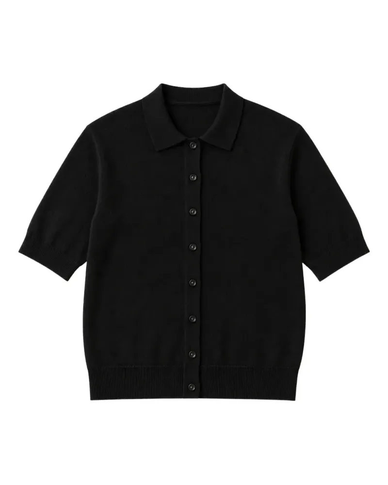 MEIMEIJ Kurzärmeliger Cardigan - Schwarz Schwarz