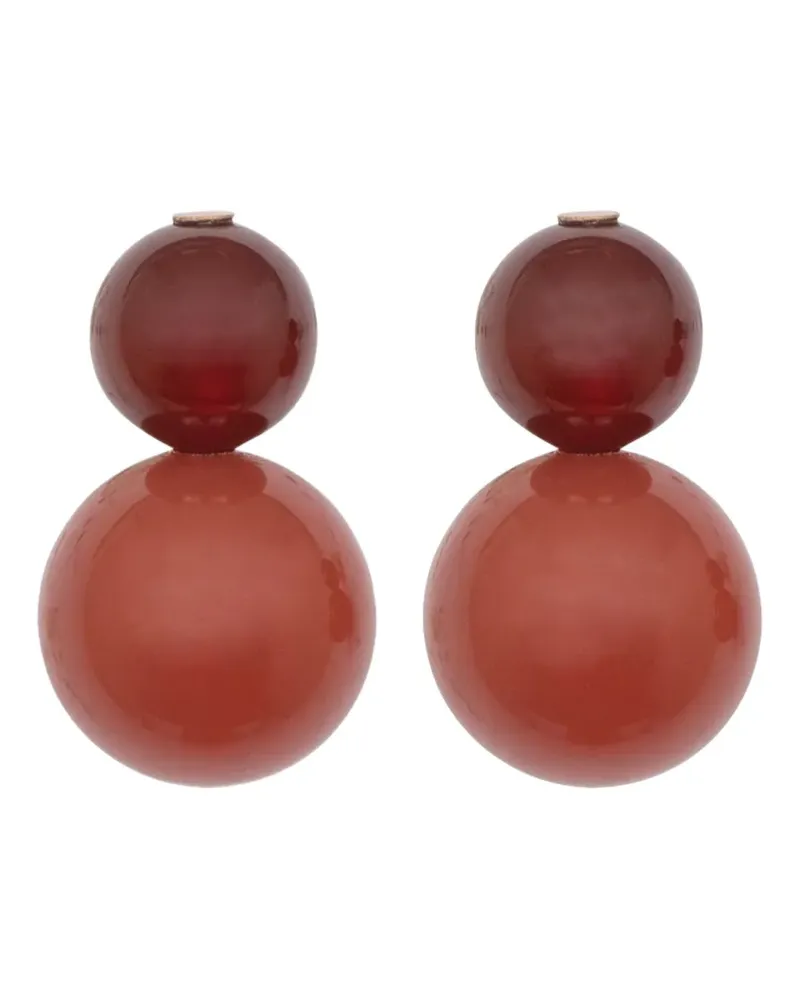 Jennifer Behr Cara Ohrringe mit Perlen - Rot Rot