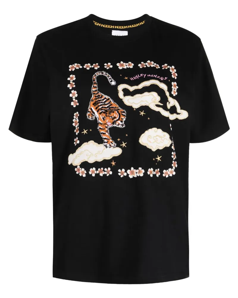 Hayley Menzies T-Shirt mit grafischem Print - Schwarz Schwarz