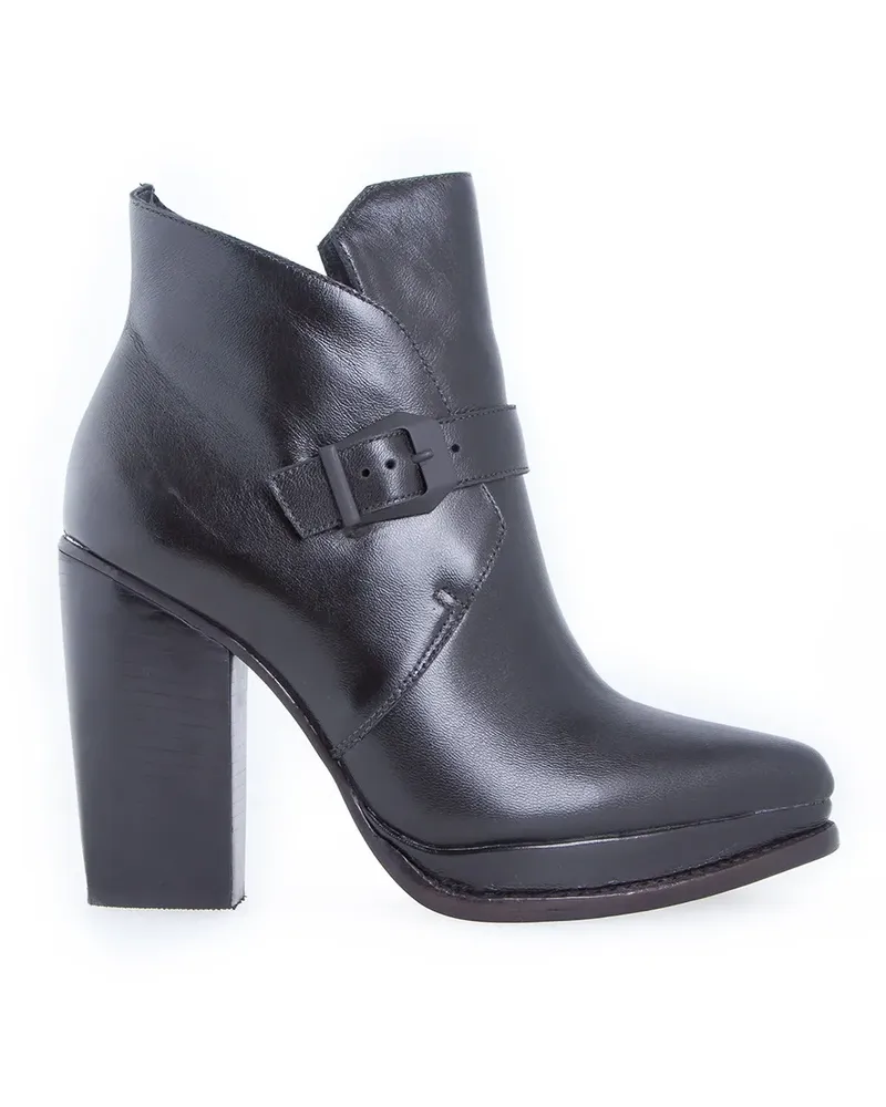 Sarah Chofakian Stiefeletten mit Blockabsatz - Schwarz Schwarz