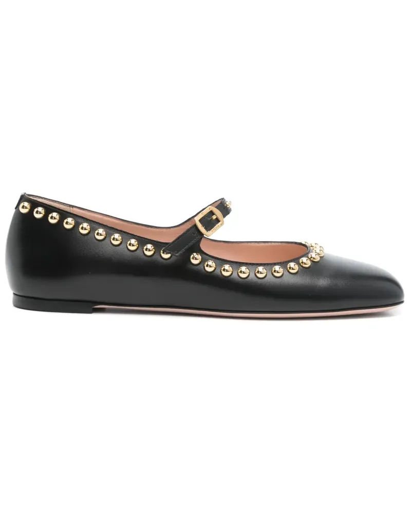 Bally Ballerinas mit Nieten - Schwarz Schwarz