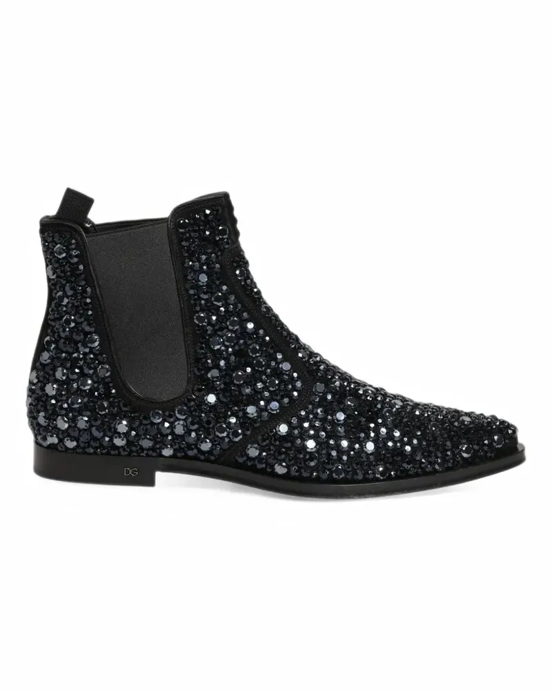 Dolce & Gabbana crystal-embellished Chelsea boots - Schwarz Schwarz