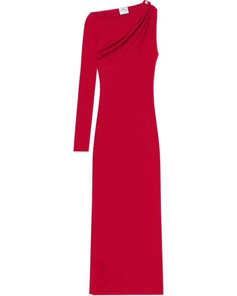 Courrèges Asymmetrisches Midikleid - Rot Rot