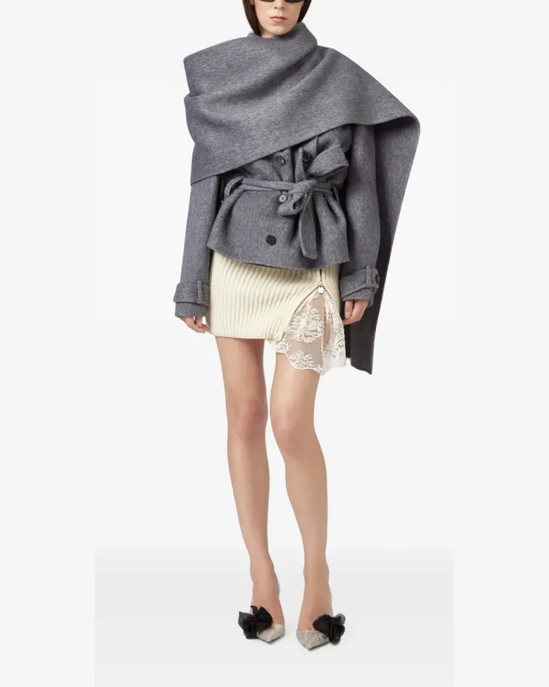 Giuseppe di Morabito Jacke mit Gürtel - Grau Grau