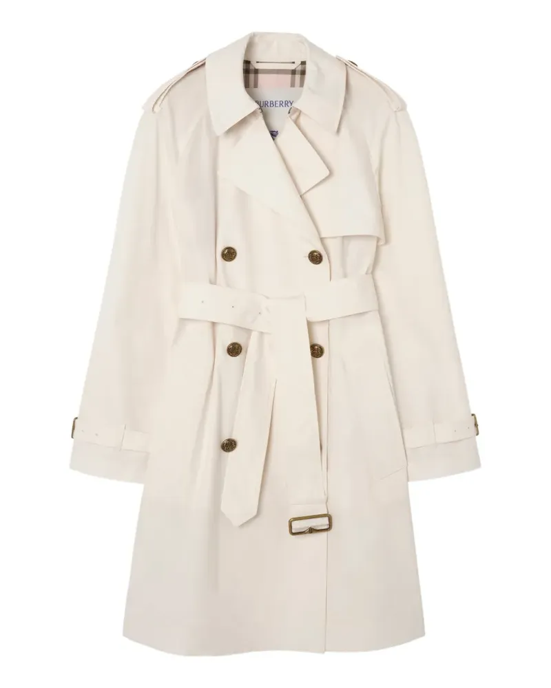 Burberry Mittellanger leichter Belgravia Trenchcoat aus Baumwolle​ - Nude Nude