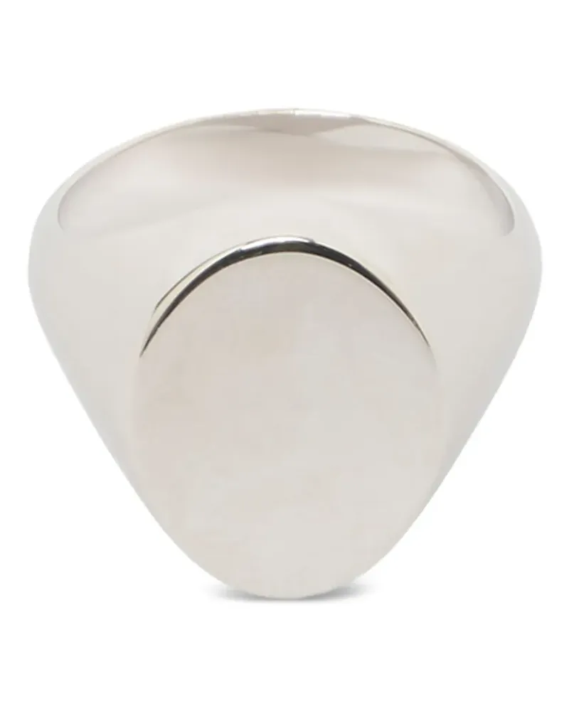 Maison Margiela Chevaliere Siegelring aus Silberrhodium Silber