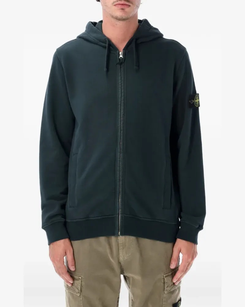 Stone Island 6100067 brushed organic cotton fleece sweatshirt - Grün Grün