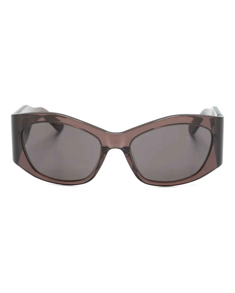 Balenciaga Sonnenbrille mit geometrischem Gestell - Braun Braun