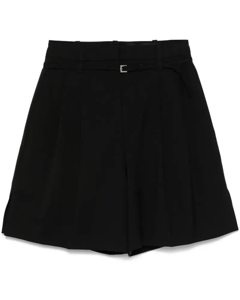 HUGO BOSS Shorts mit Bundfalten - Schwarz Schwarz