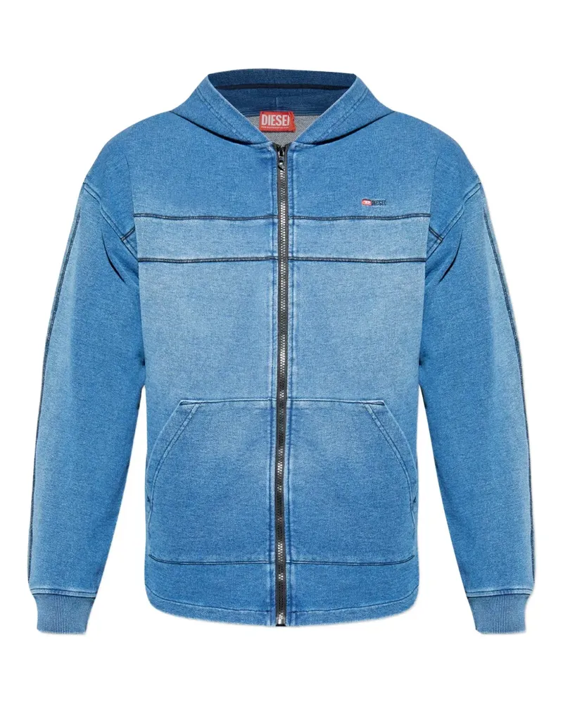Diesel S-Blaxt-Hood-Zip-New Kapuzenjacke - Blau Blau