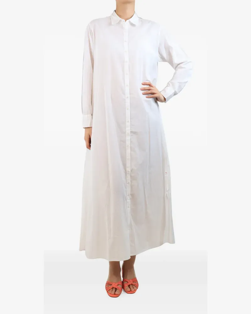 Xírena button-down long-sleeve shirt dress - Weiß Weiß