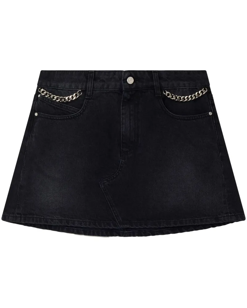 Stella McCartney Falabella Jeans-Minirock - Schwarz Schwarz