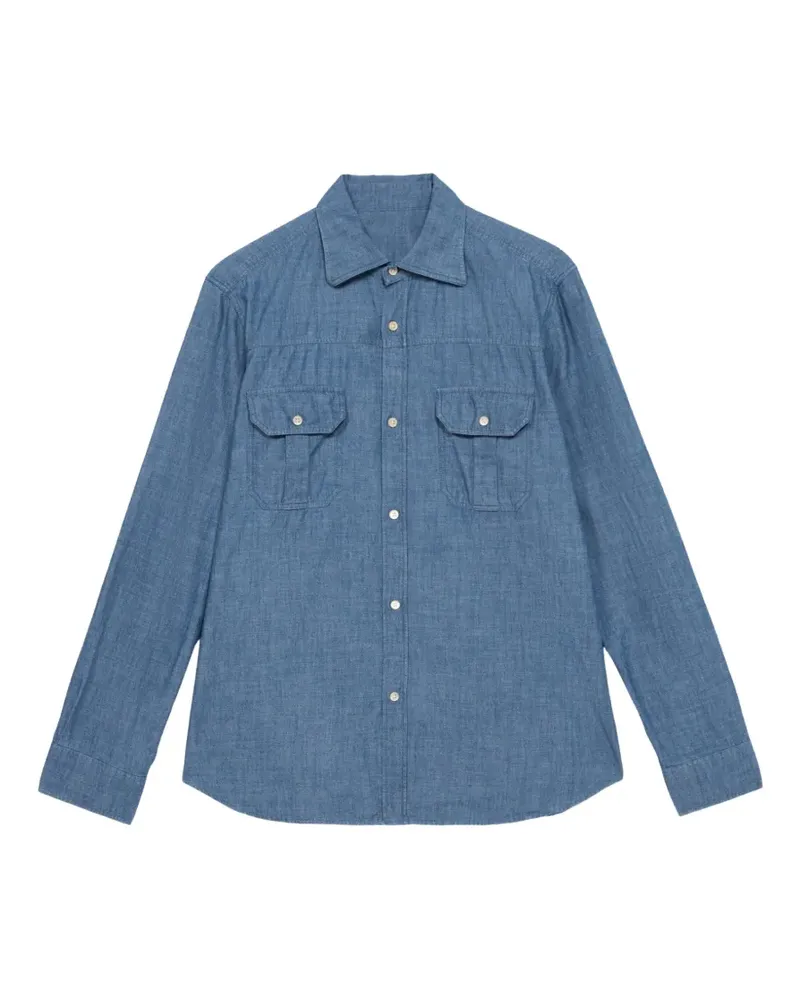 Fortela Amleto patch-pockets shirt - Blau Blau
