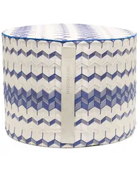 Missoni Home Hocker mit Zickzackmuster Weiß