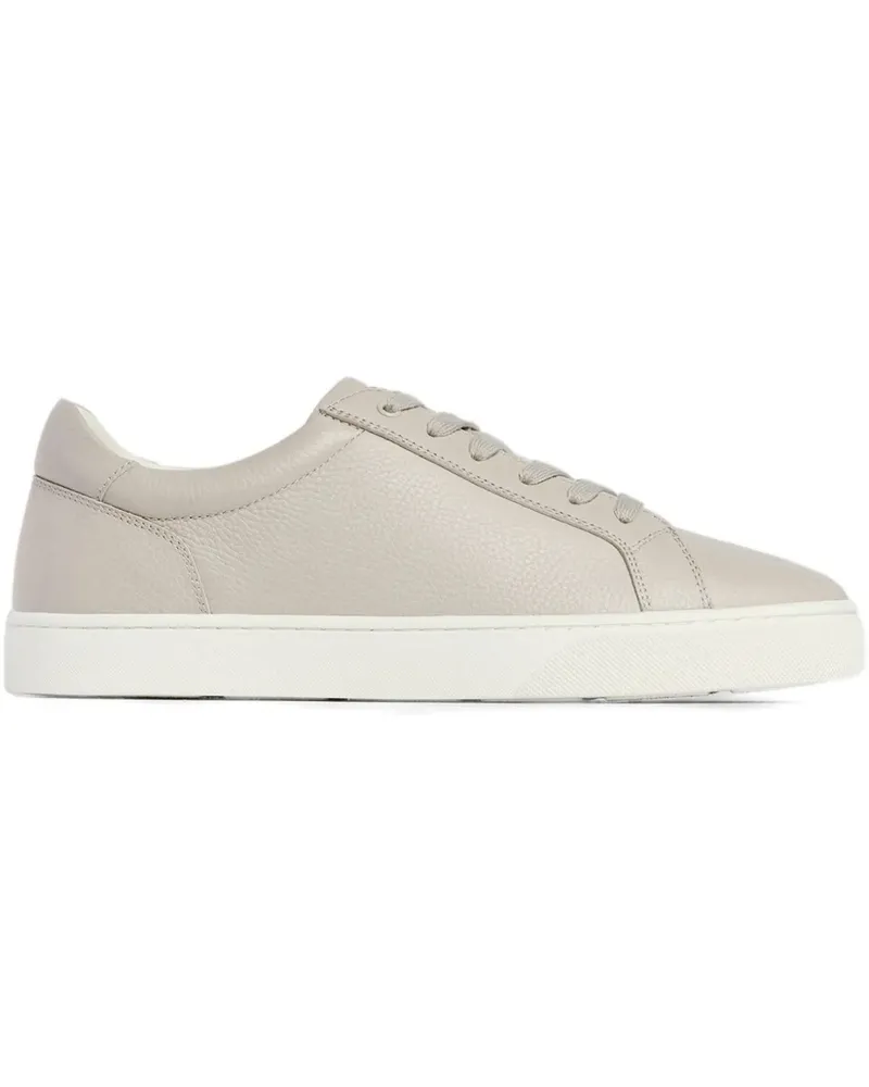 12 STOREEZ Sneakers aus Leder - Grau Grau