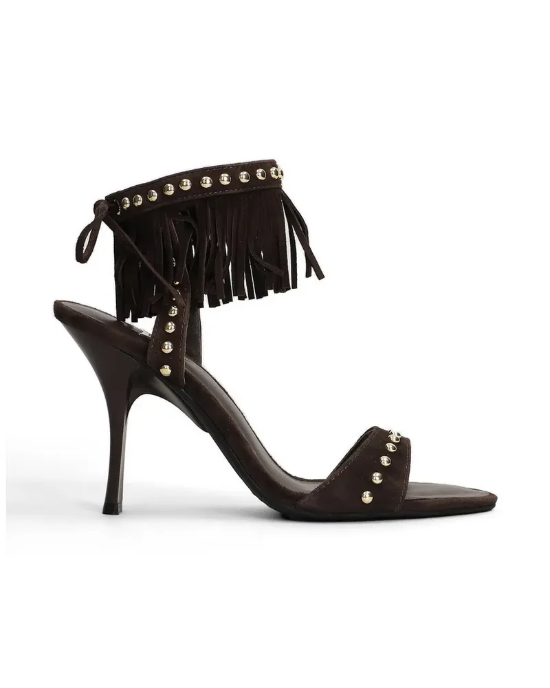 MARC ELLIS fringed stud-embellished sandals - Braun Braun