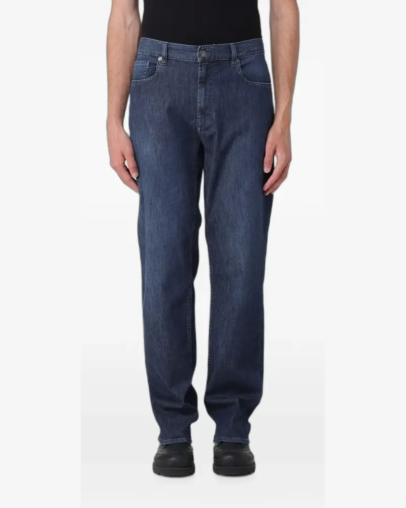 Emporio Armani regular-fit stretch-denim jeans - Blau Blau