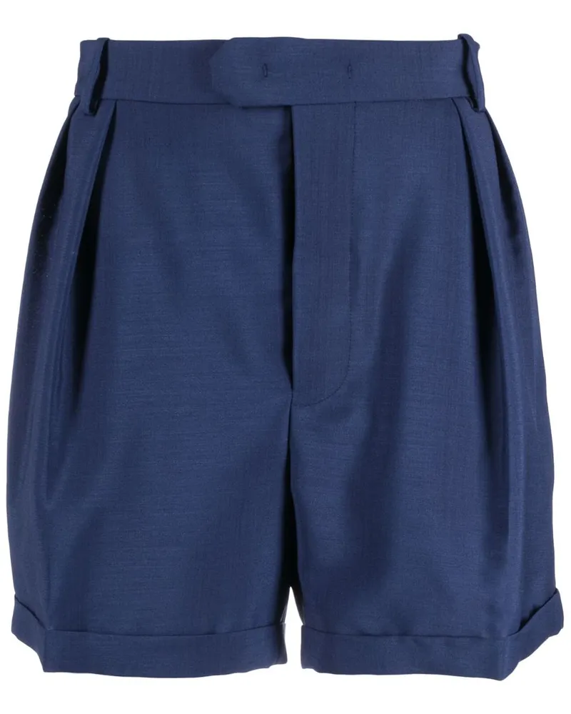 Bally Shorts mit Bundfalten - Blau Blau