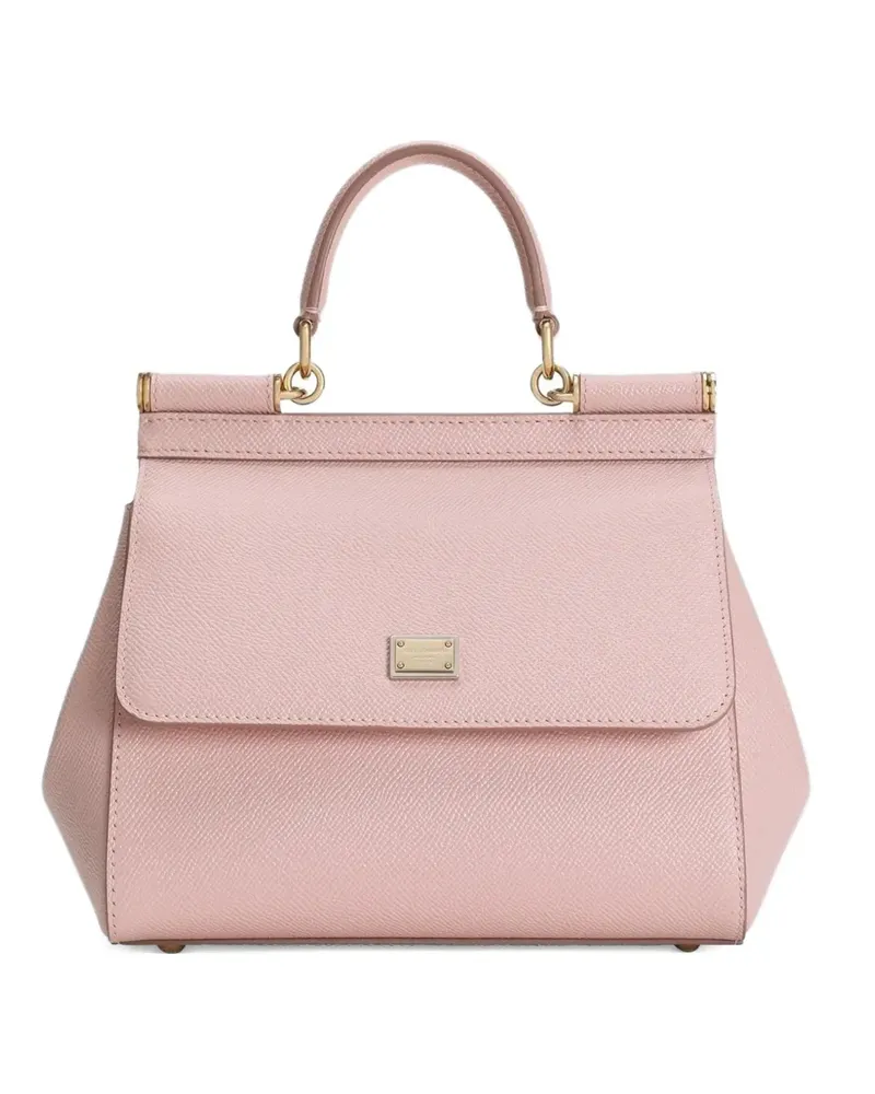 Dolce & Gabbana logo-plaque tote bag - Rosa Rosa