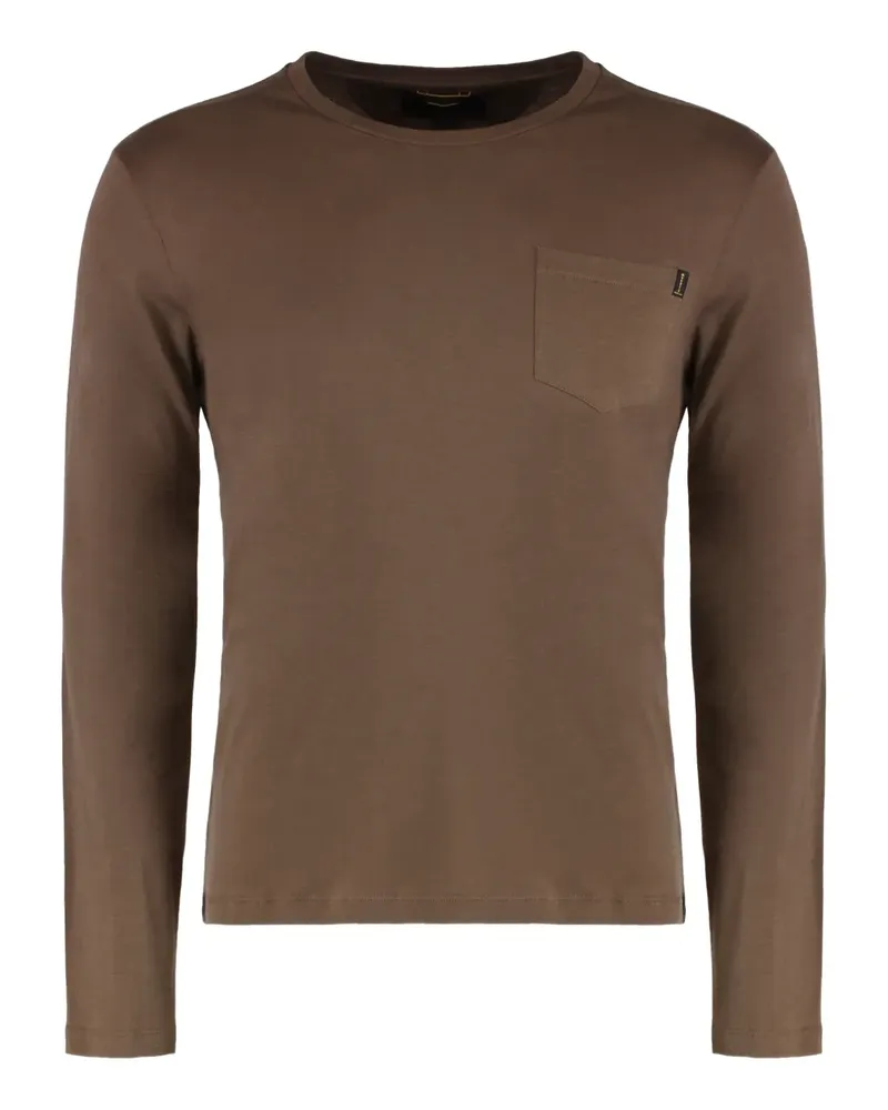 MOORER pocket T-shirt - Braun Braun