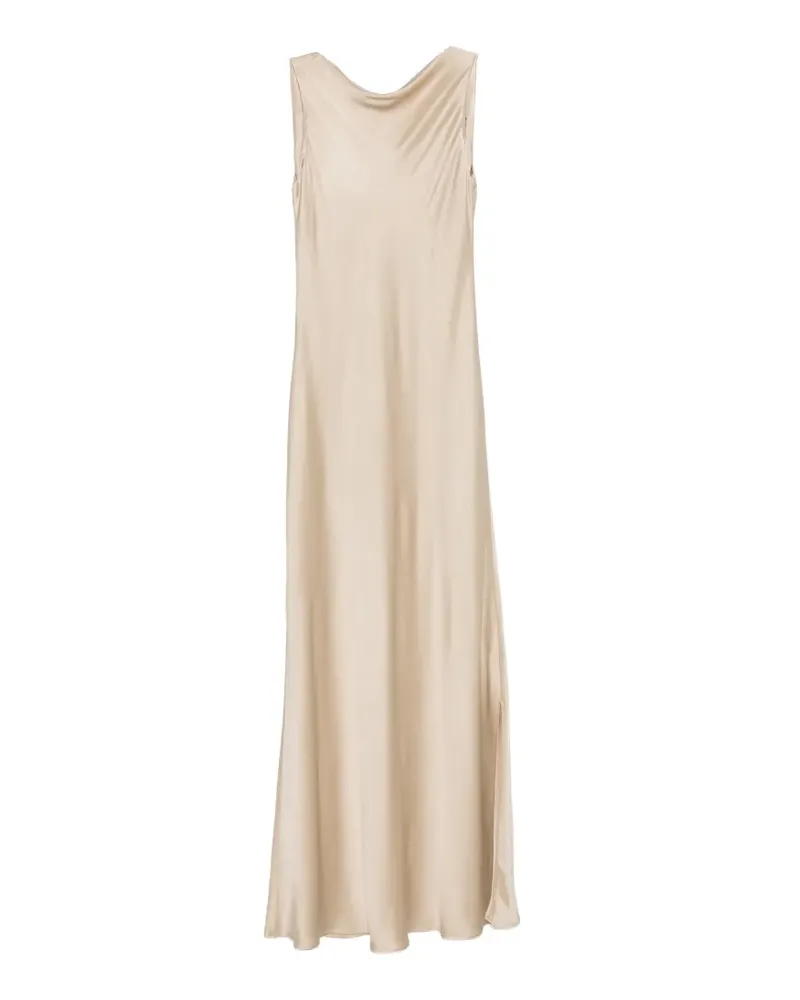 Antonelli Firenze Mara Kleid mit Wasserfallkragen - Nude Nude