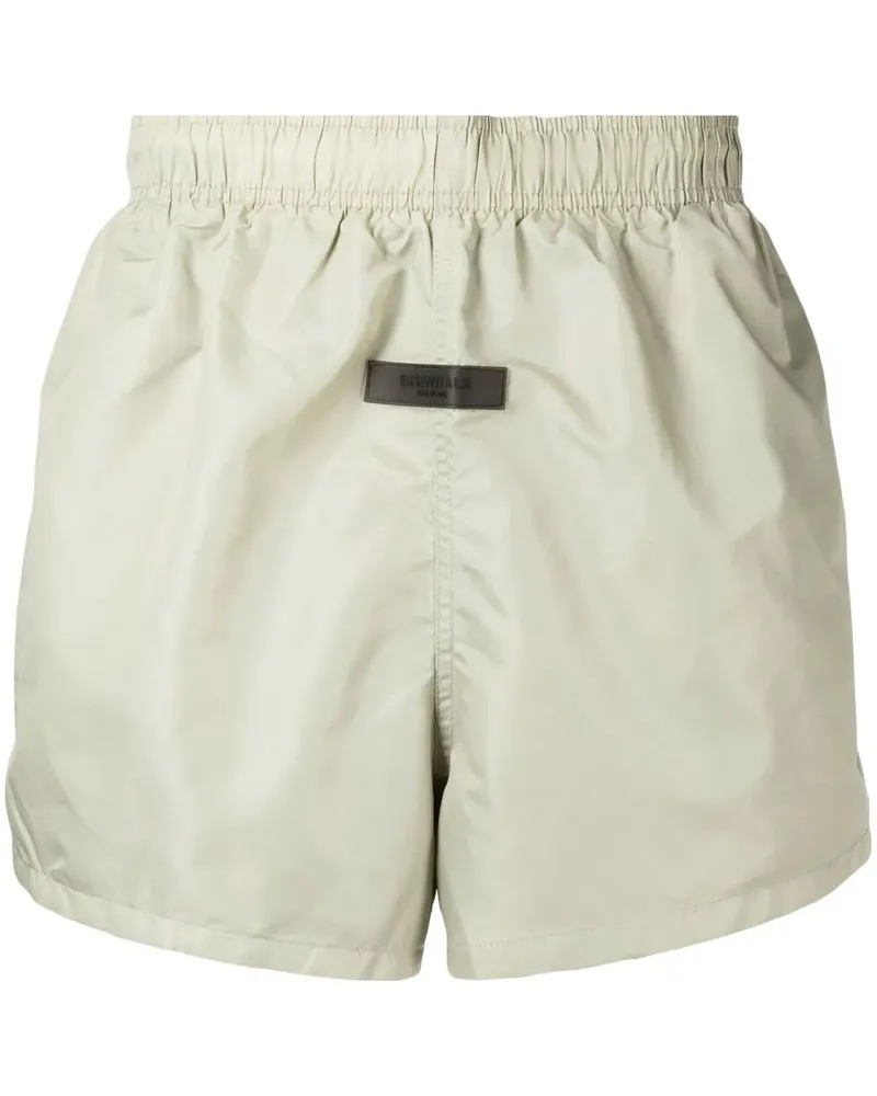Fear of God Essentials Shorts mit Logo-Patch - Grün Grün