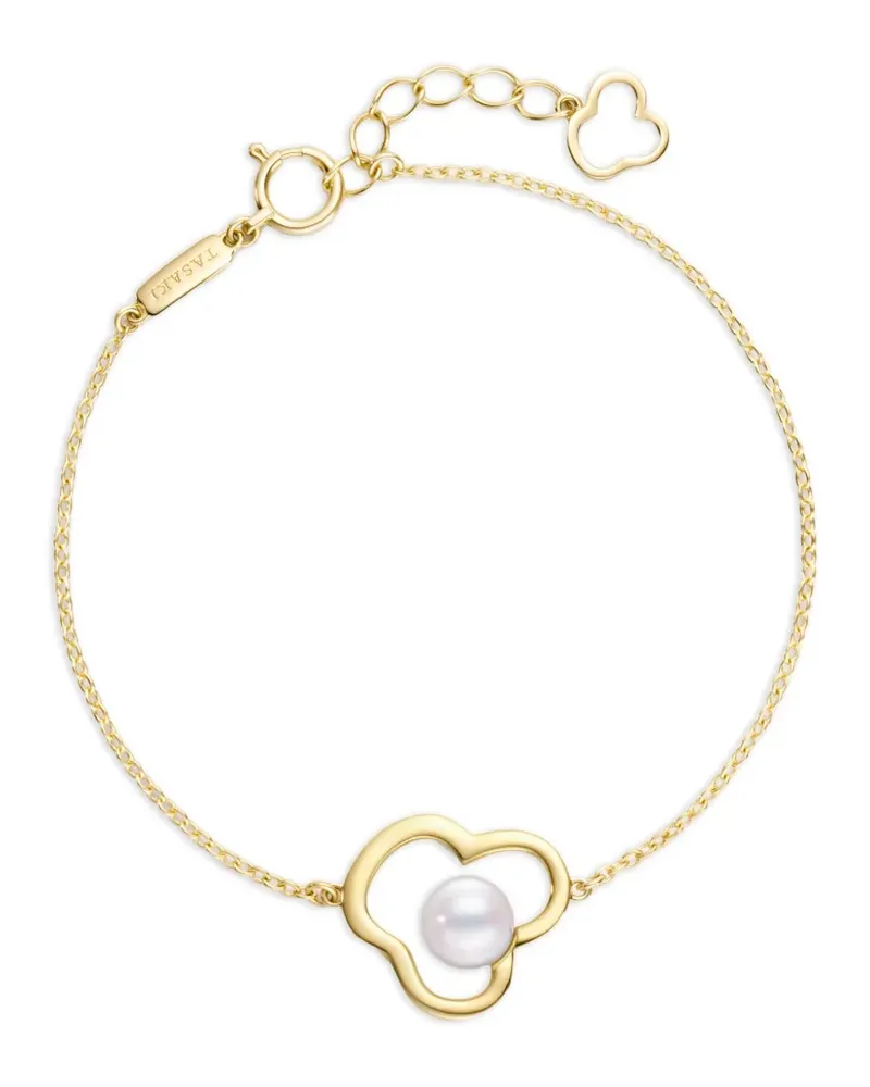 TASAKI 18kt Chants Gelbgoldarmband mit Akoya-Perle Gold
