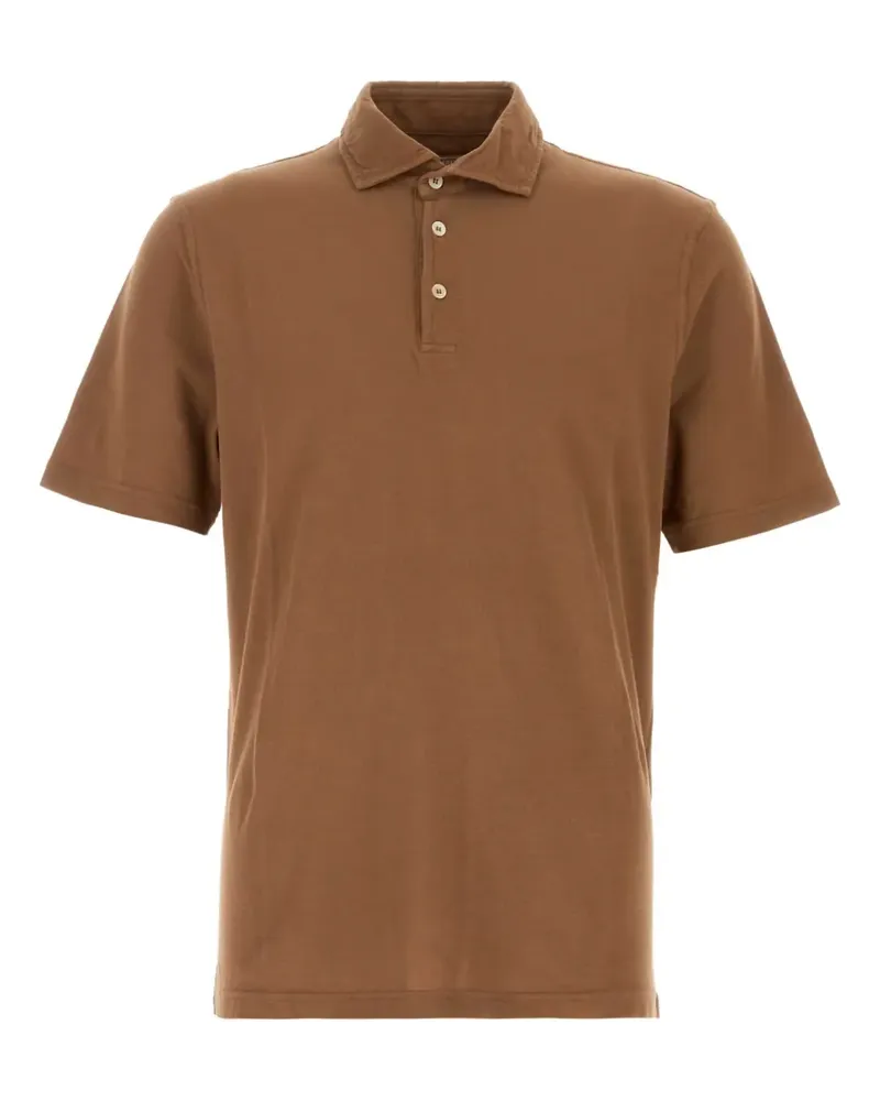 Fedeli Poloshirt aus Piqué - Braun Braun