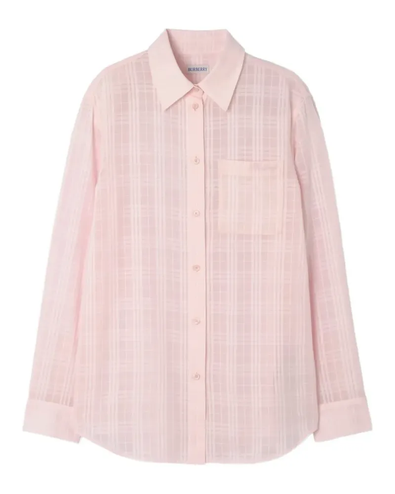 Burberry Hemd mit Karomuster - Rosa Rosa