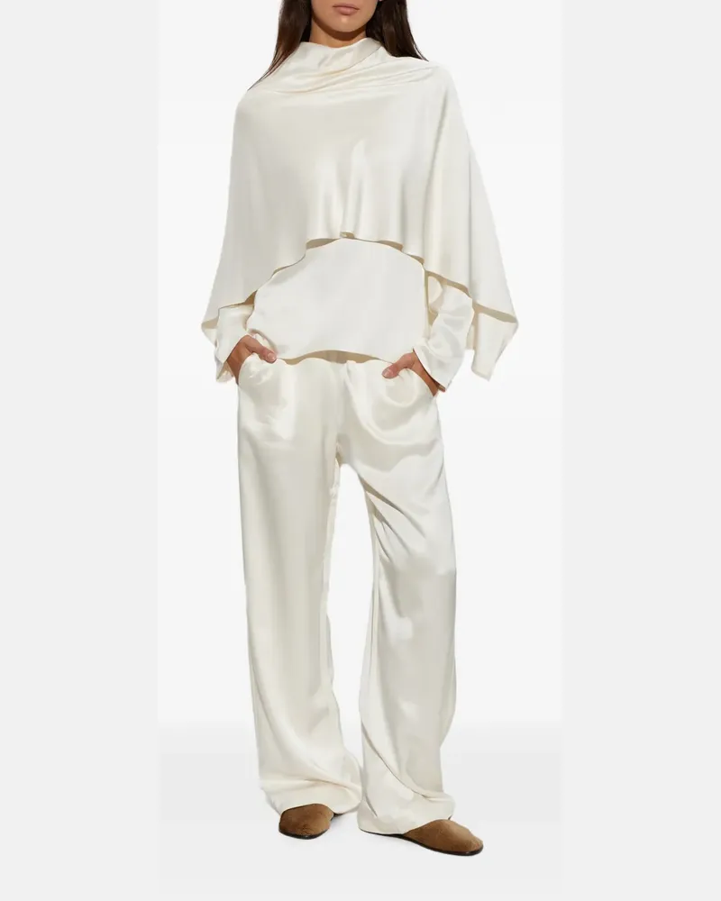 Róhe Hose mit Satin-Finish - Nude Nude