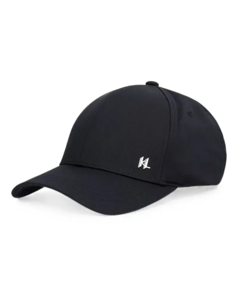 Karl Lagerfeld logo-plaque baseball cap - Schwarz Schwarz