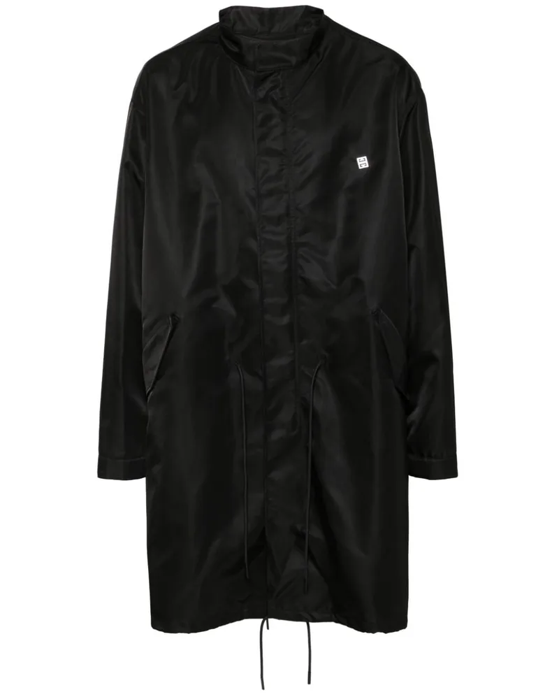 Givenchy Parka mit Logo-Applikation Schwarz