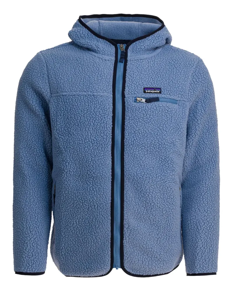 Patagonia Fleecejacke mit Kapuze - Blau Blau