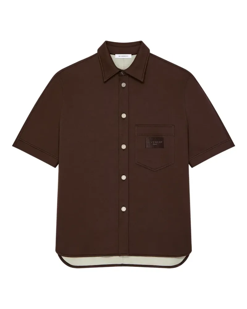 Givenchy Couture Seam short-sleeve shirt - Braun Braun