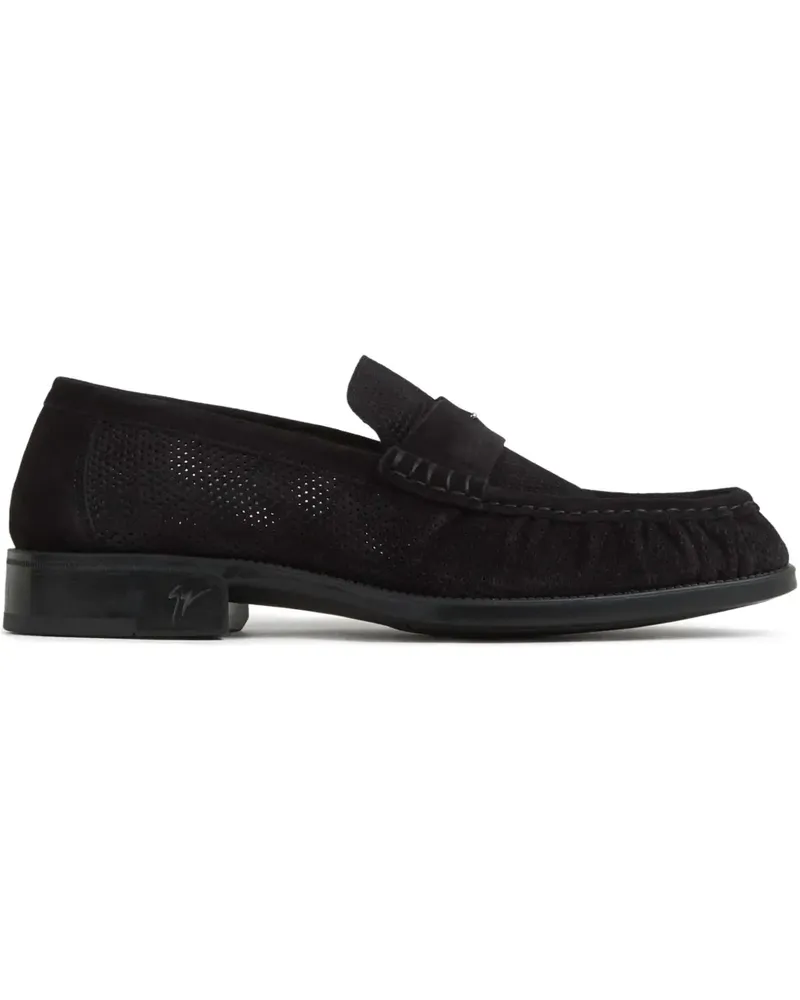 Giuseppe Zanotti Loafer aus Wildleder - Schwarz Schwarz