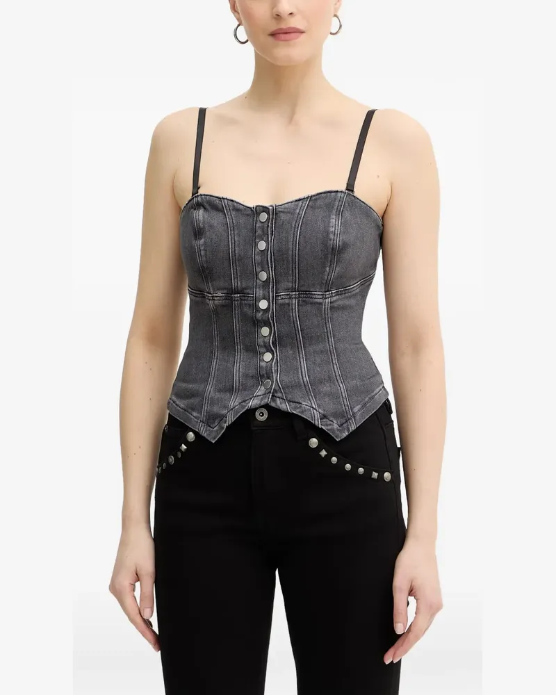 Guess Geknöpftes Jeanstop - Grau Grau